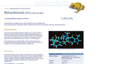 Desktop Screenshot of batrachotoxin.com
