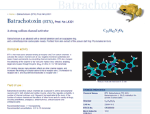 Tablet Screenshot of batrachotoxin.com